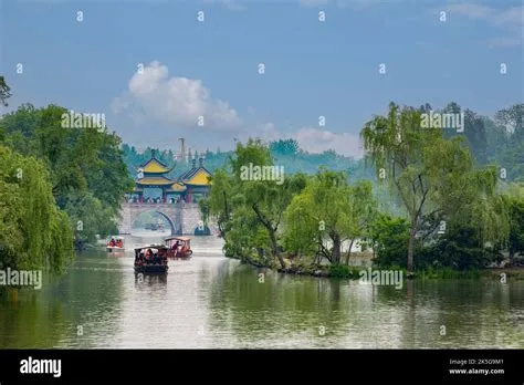 West Lake Park: A Scenic Oasis with Serene Waterways and Picturesque Pavilions!